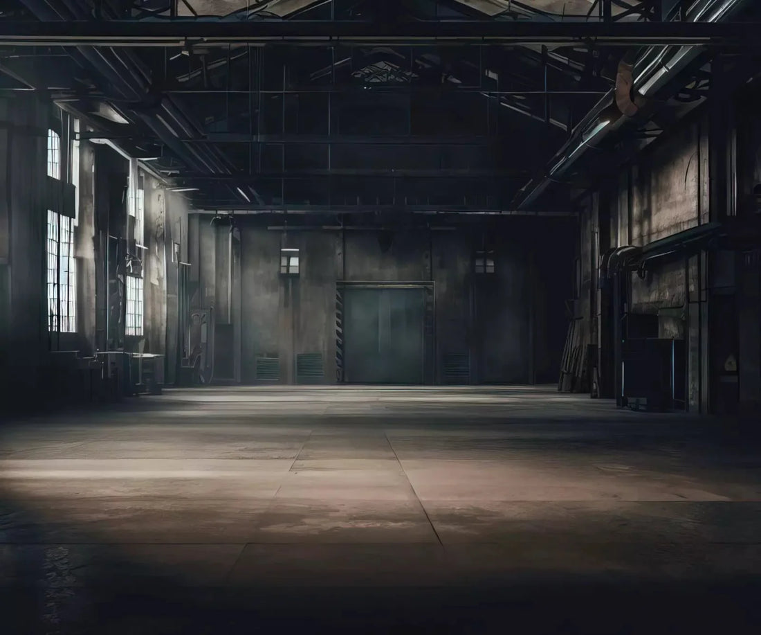 Abandoned Warehouse 5X42 Fleece ( 60 X 50 Inch ) Backdrop