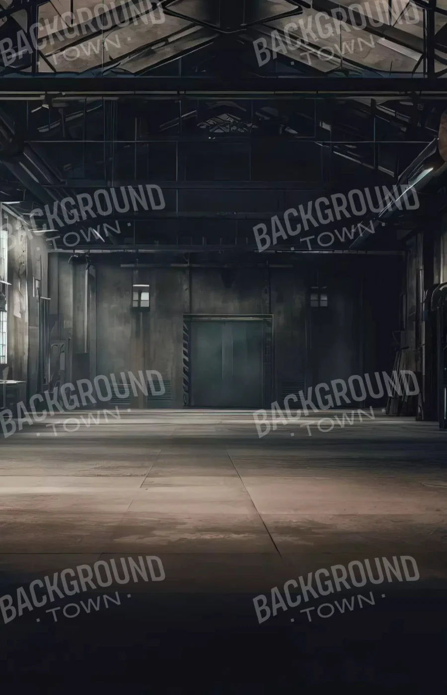 Abandoned Warehouse 8X12 Ultracloth ( 96 X 144 Inch ) Backdrop