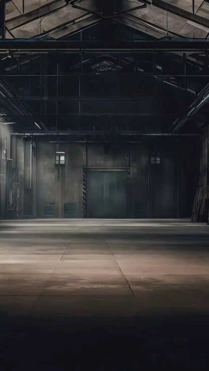 Abandoned Warehouse 8X14 Ultracloth ( 96 X 168 Inch ) Backdrop