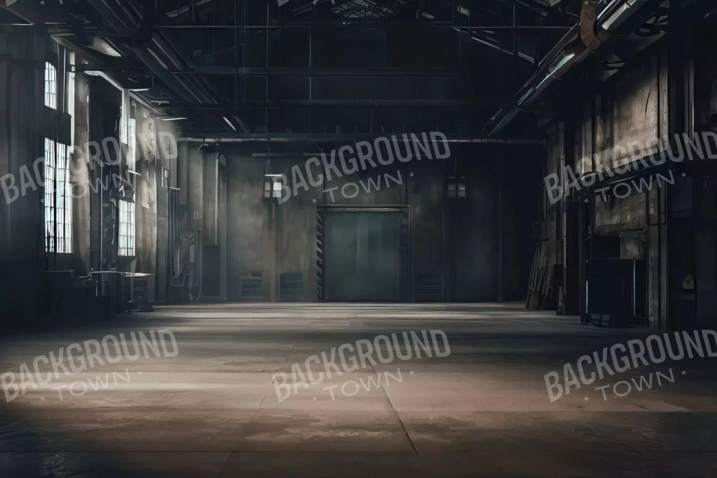 Abandoned Warehouse 8X5 Ultracloth ( 96 X 60 Inch ) Backdrop