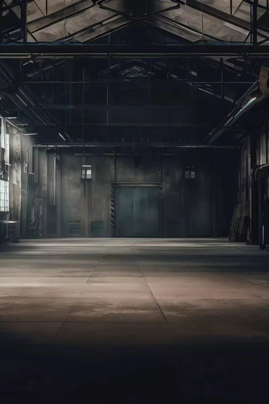 Abandoned Warehouse 4X5 Rubbermat Floor ( 48 X 60 Inch ) Backdrop