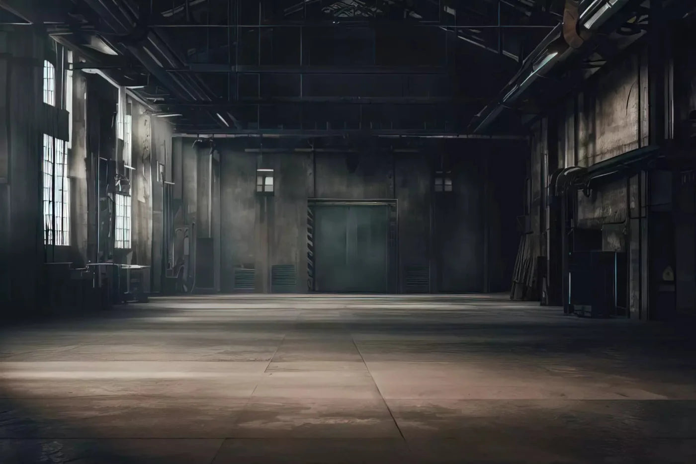 Abandoned Warehouse 5X4 Rubbermat Floor ( 60 X 48 Inch ) Backdrop