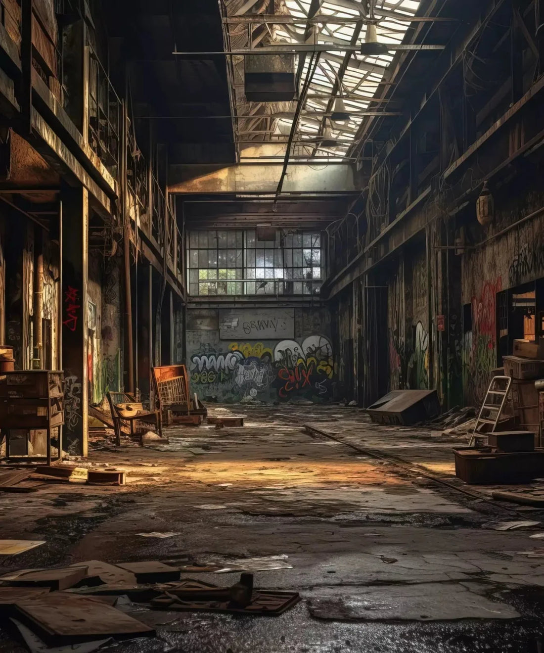 Black Urban Grunge Backdrop for Photography