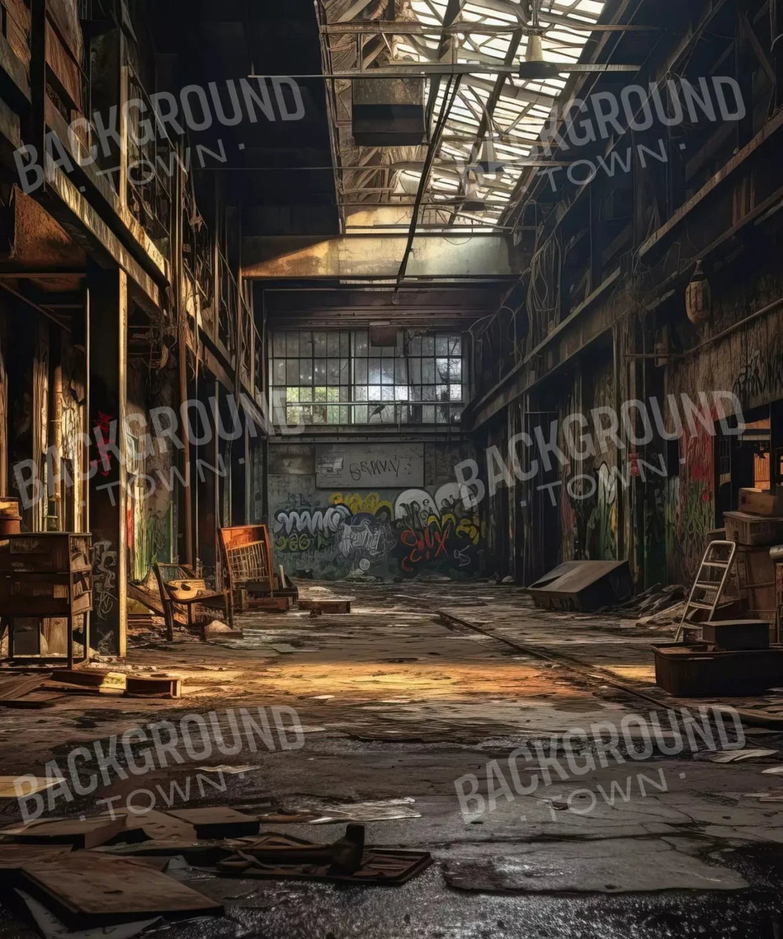 Black Urban Grunge Backdrop for Photography