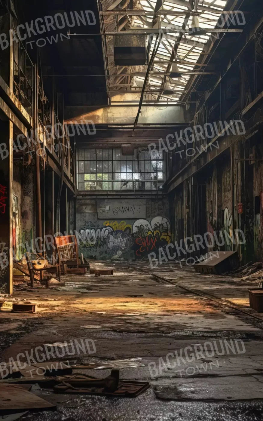 Abandoned Warehouse I 9X14 Ultracloth ( 108 X 168 Inch ) Backdrop