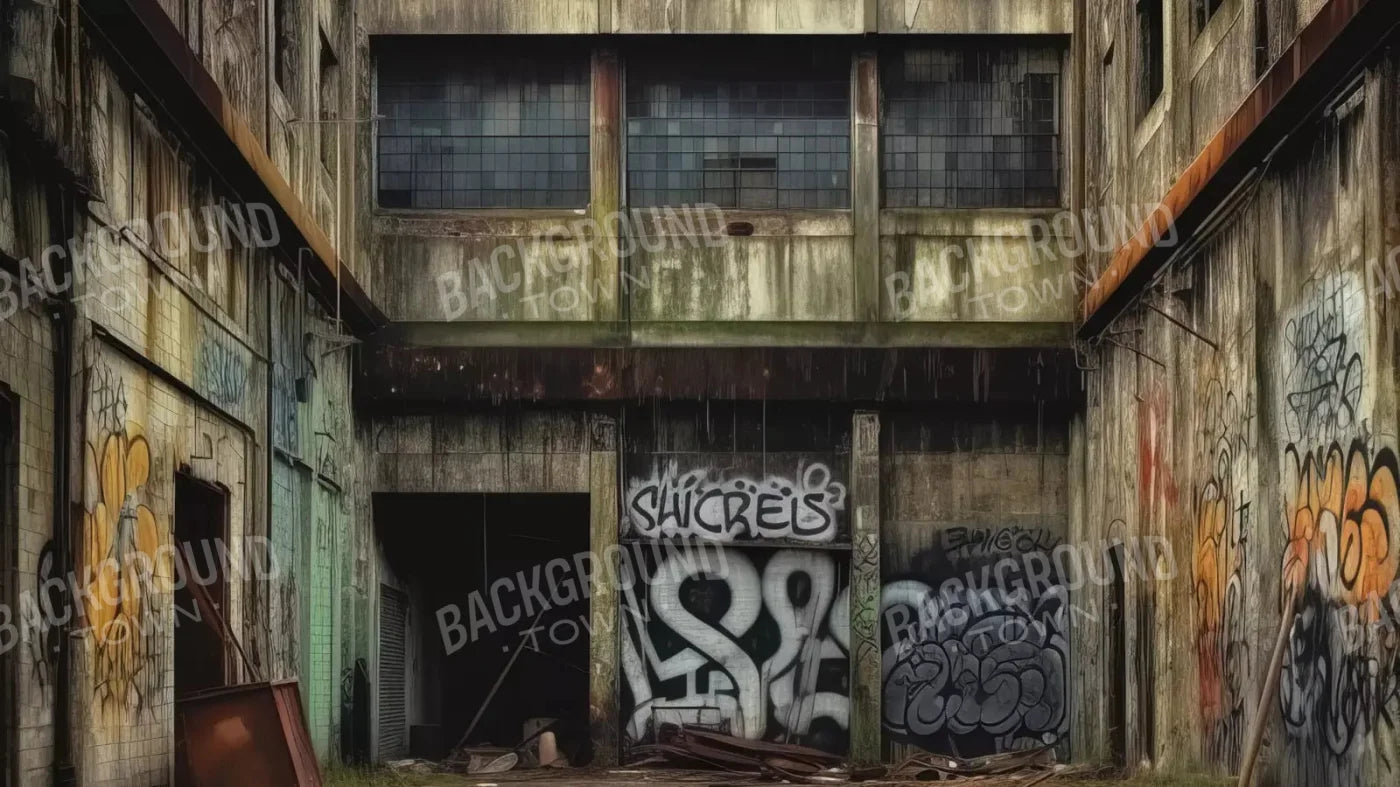 Abandoned Warehouse Ii 14X8 Ultracloth ( 168 X 96 Inch ) Backdrop