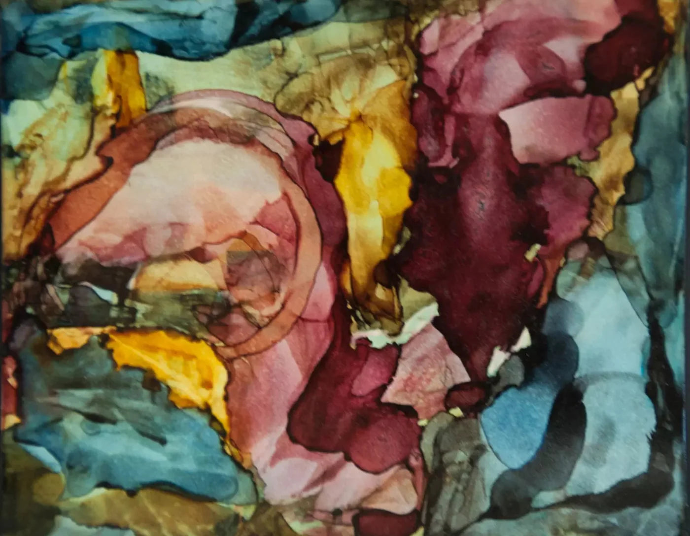 Abstract Flowers 8X6 Fleece ( 96 X 72 Inch ) Backdrop