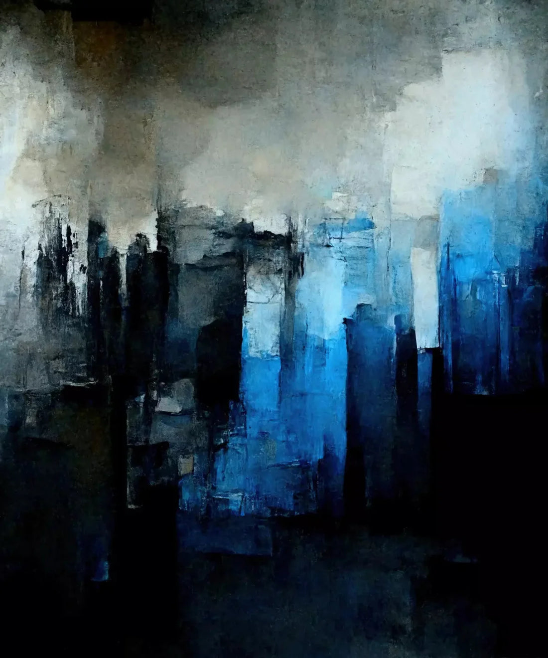 Blue Urban Grunge Backdrop for Photography