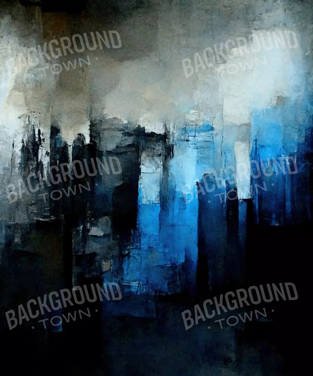 Blue Urban Grunge Backdrop for Photography