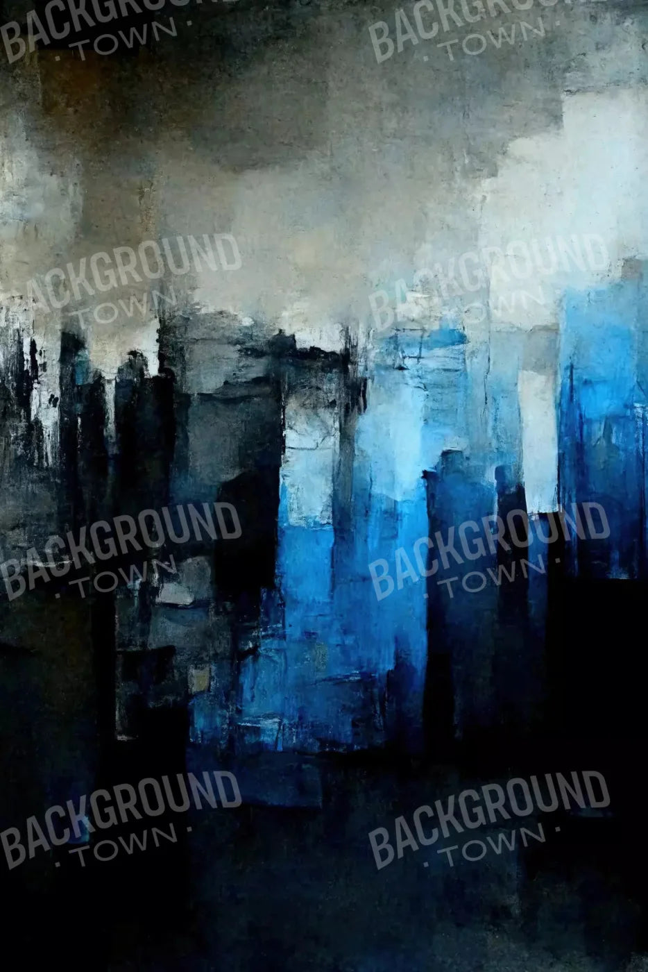 Abstract In Blue 5X8 Ultracloth ( 60 X 96 Inch ) Backdrop
