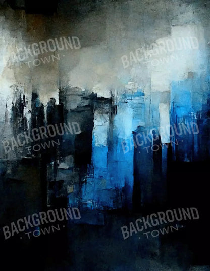 Abstract In Blue 6X8 Fleece ( 72 X 96 Inch ) Backdrop