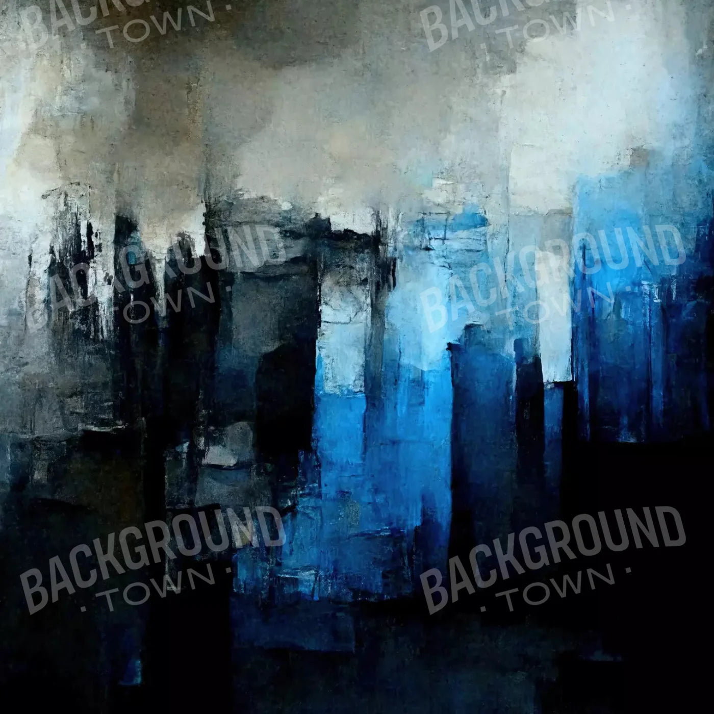 Abstract In Blue 8X8 Fleece ( 96 X Inch ) Backdrop