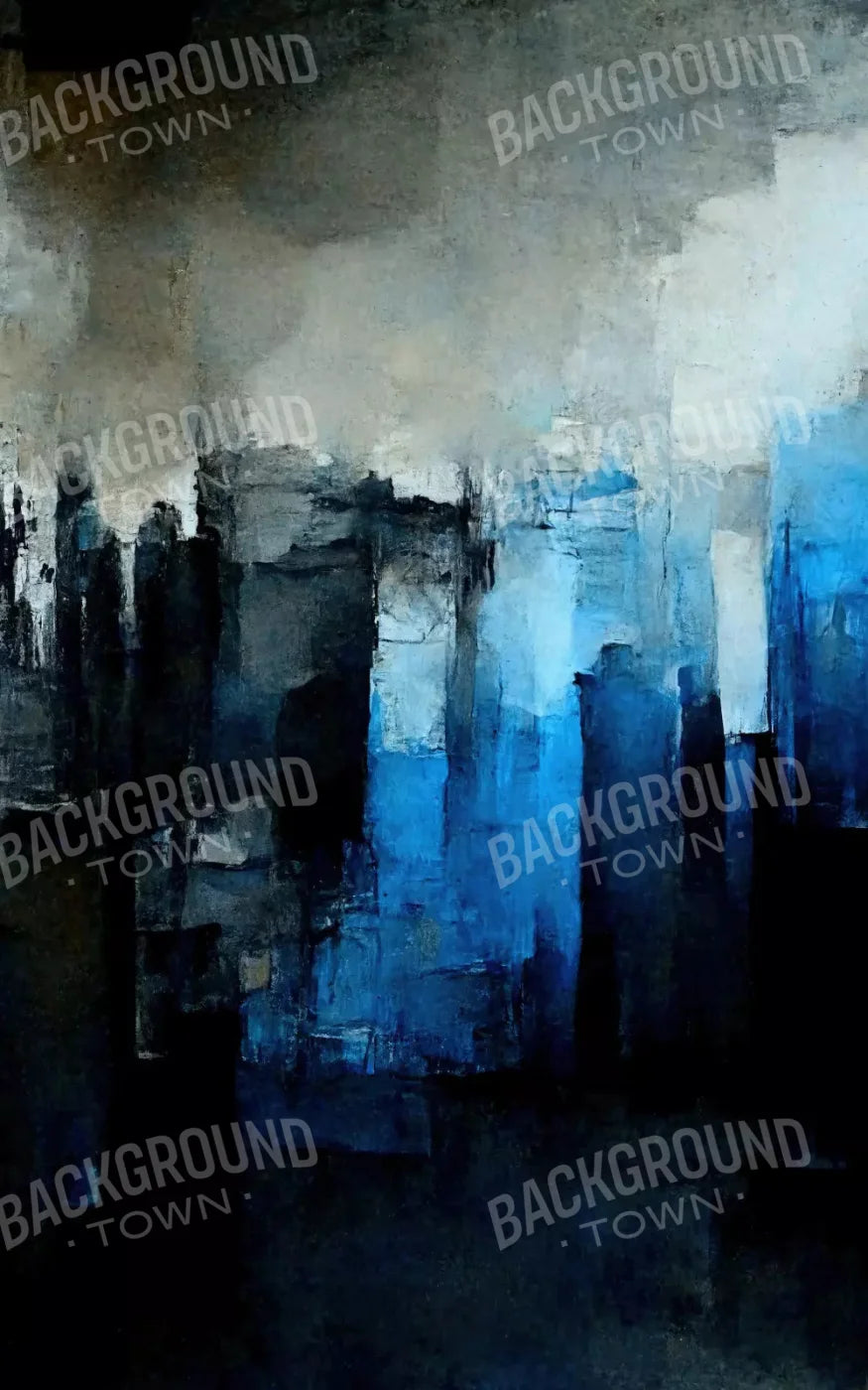 Abstract In Blue 9X14 Ultracloth ( 108 X 168 Inch ) Backdrop