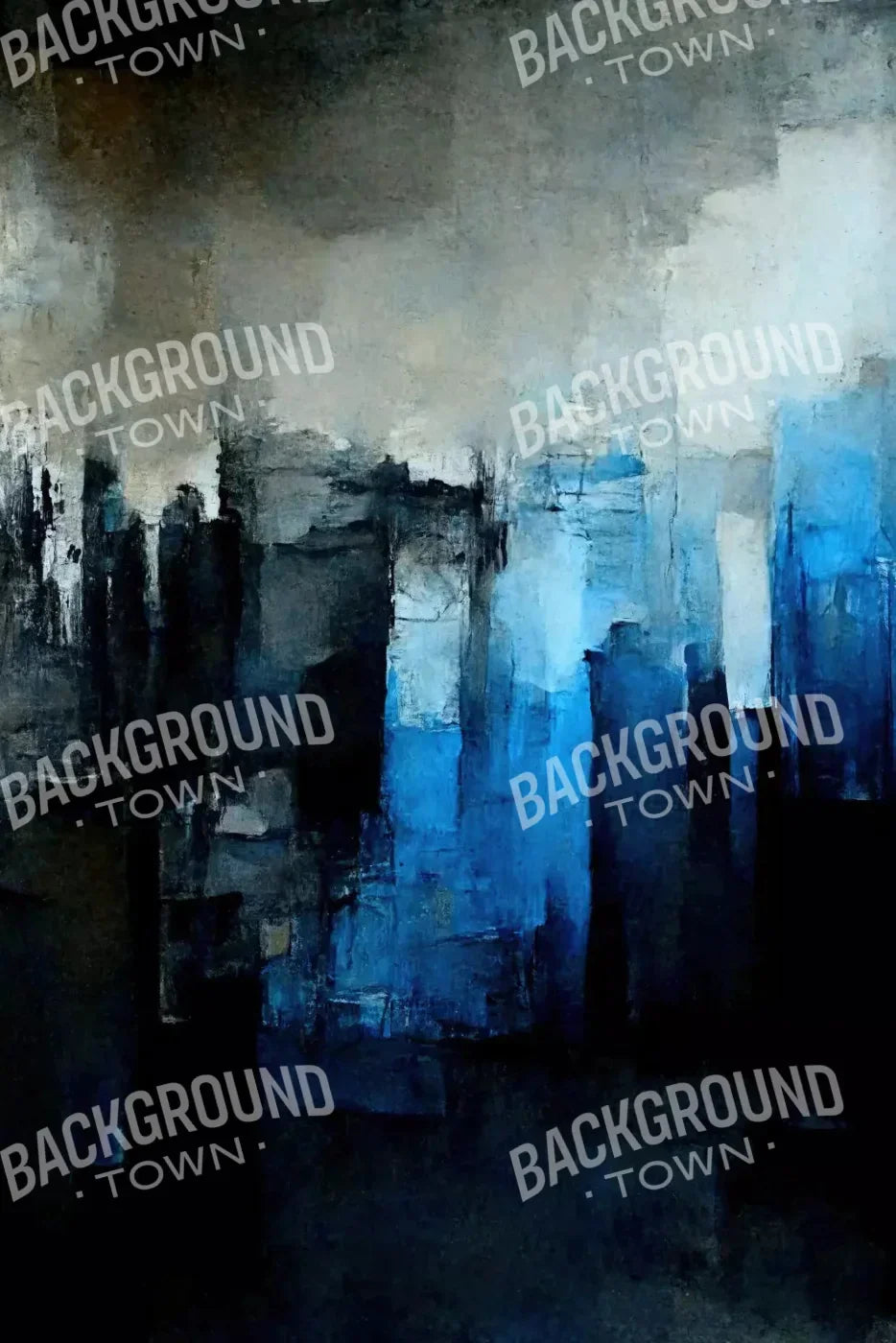 Abstract In Blue For Lvl Up Backdrop System 5X76 Up ( 60 X 90 Inch )