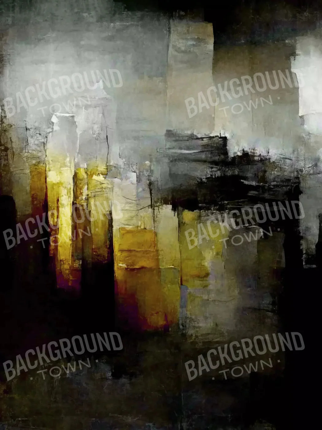 Abstract In Gold 5X68 Fleece ( 60 X 80 Inch ) Backdrop