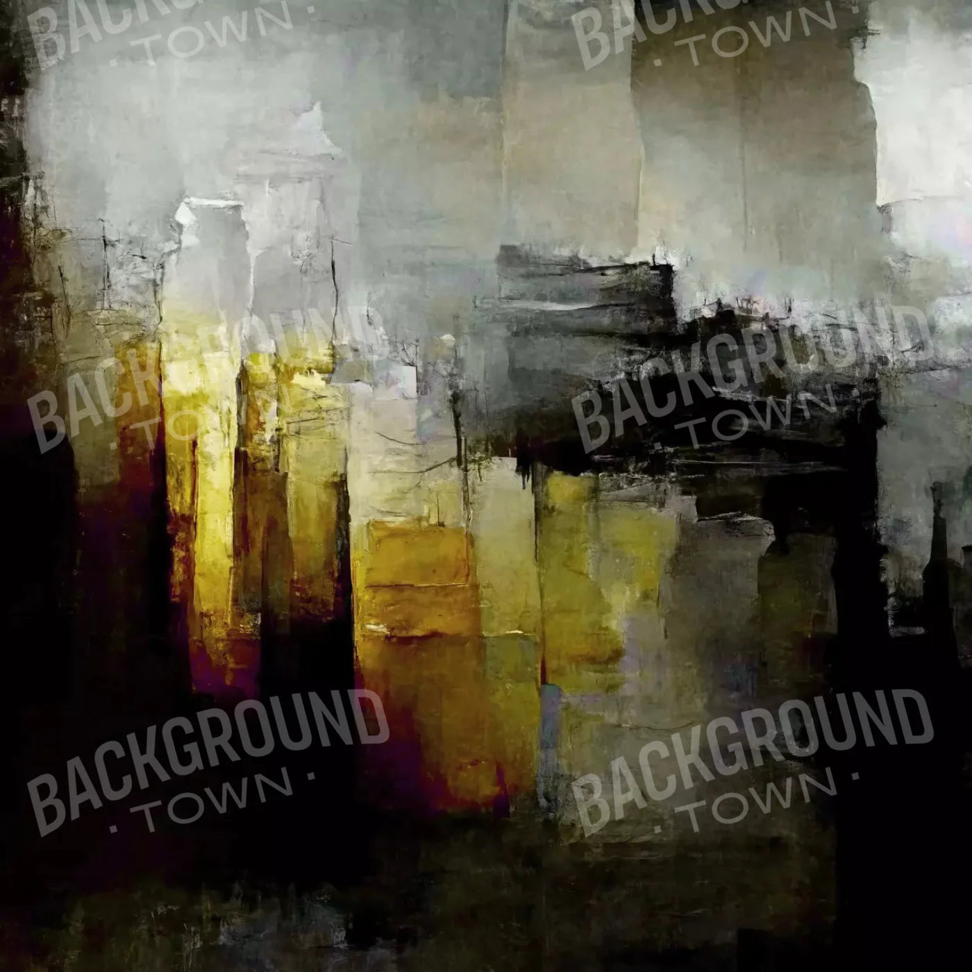 Abstract In Gold 8X8 Fleece ( 96 X Inch ) Backdrop