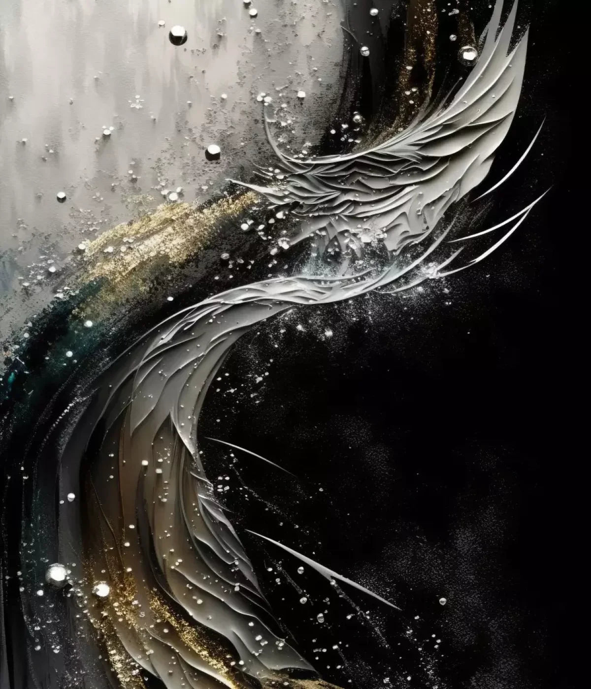 Abstract In Gold And Black 10X12 Ultracloth ( 120 X 144 Inch ) Backdrop