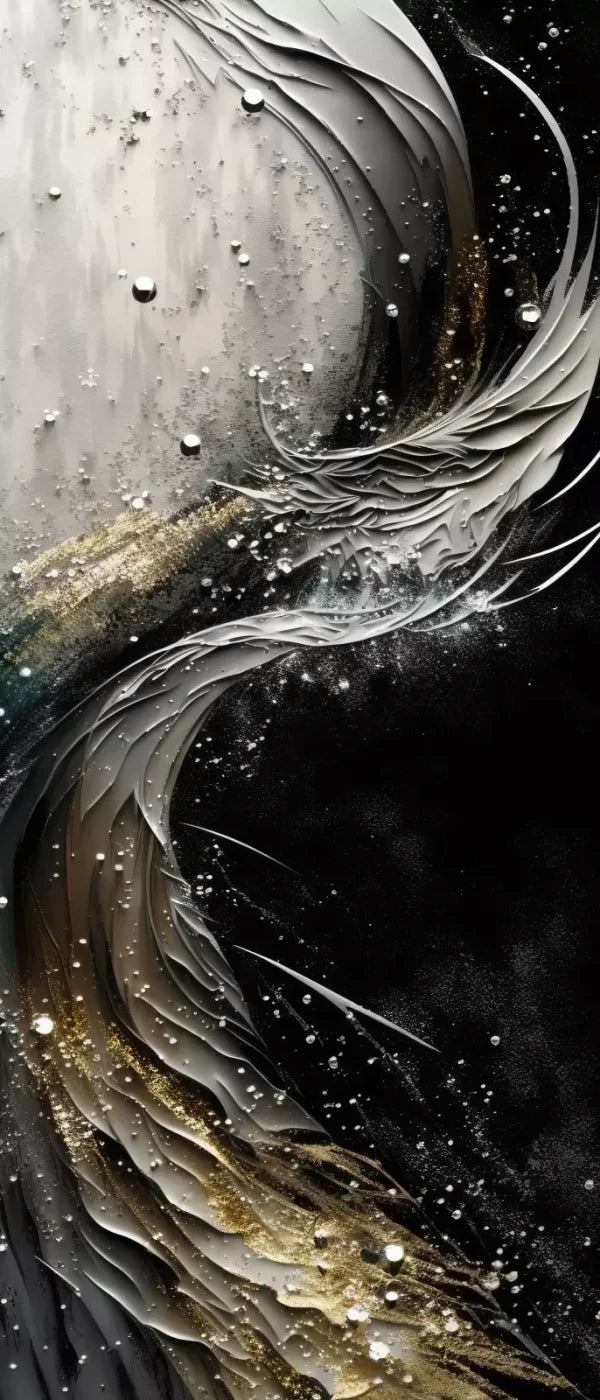 Abstract In Gold And Black 5X12 Ultracloth For Westcott X-Drop ( 60 X 144 Inch ) Backdrop