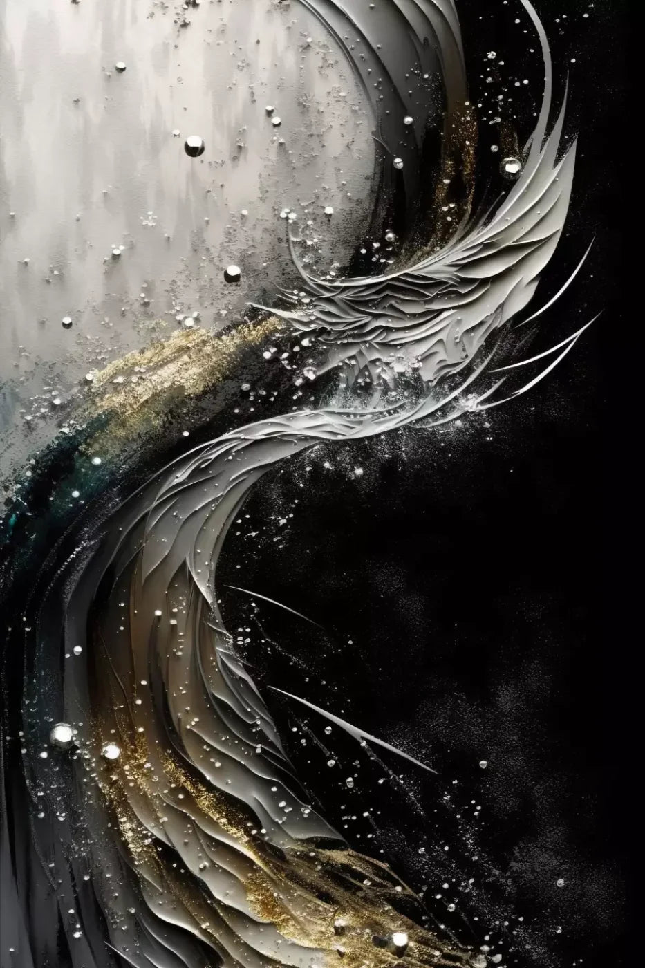 Abstract In Gold And Black 5X8 Ultracloth ( 60 X 96 Inch ) Backdrop