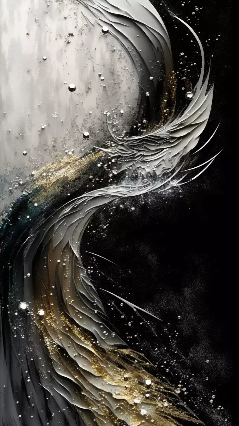 Abstract In Gold And Black 8X14 Ultracloth ( 96 X 168 Inch ) Backdrop