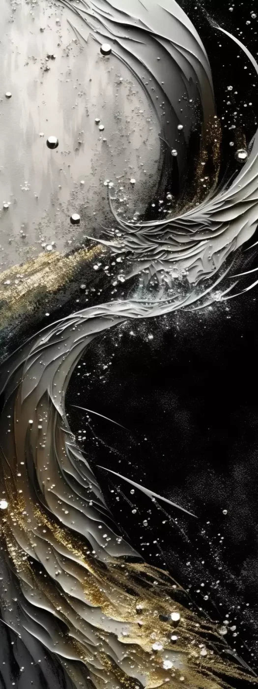 Abstract In Gold And Black 8X20 Ultracloth ( 96 X 240 Inch ) Backdrop
