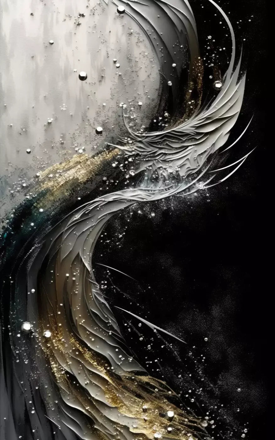 Abstract In Gold And Black 9X14 Ultracloth ( 108 X 168 Inch ) Backdrop