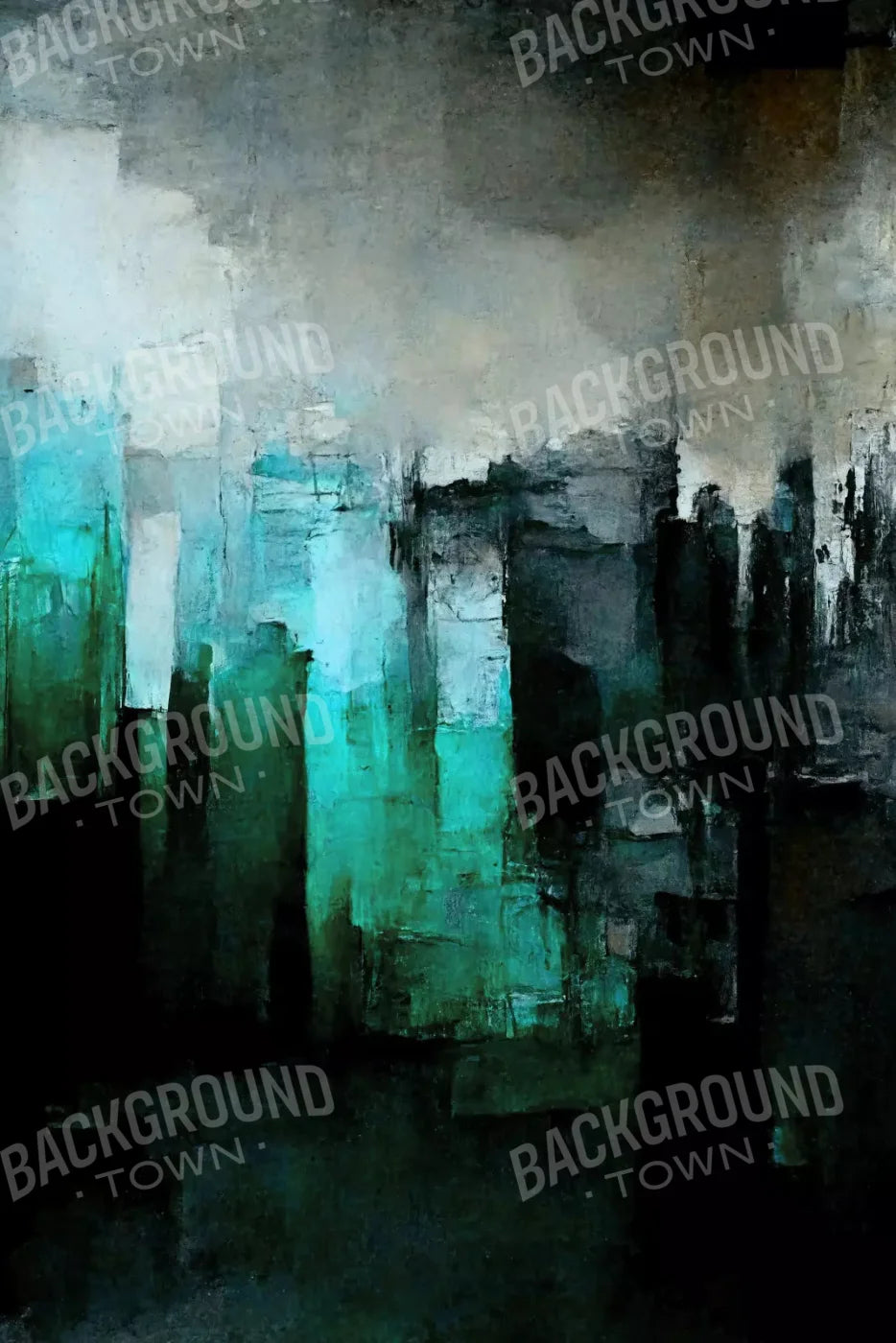 Abstract In Green 5X8 Ultracloth ( 60 X 96 Inch ) Backdrop