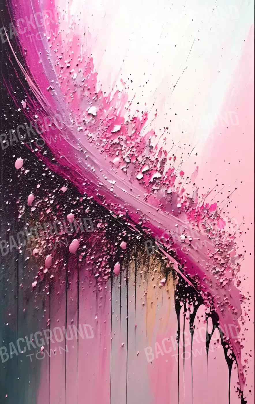 Abstract In Hot Pink 10X16 Ultracloth ( 120 X 192 Inch ) Backdrop