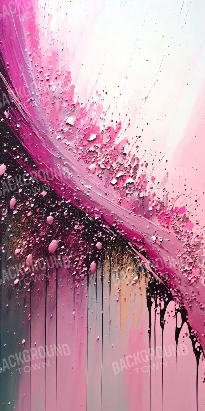 Abstract In Hot Pink 10X20 Ultracloth ( 120 X 240 Inch ) Backdrop