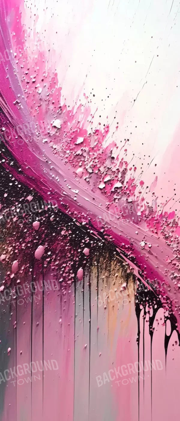 Abstract In Hot Pink 5X12 Ultracloth For Westcott X-Drop ( 60 X 144 Inch ) Backdrop