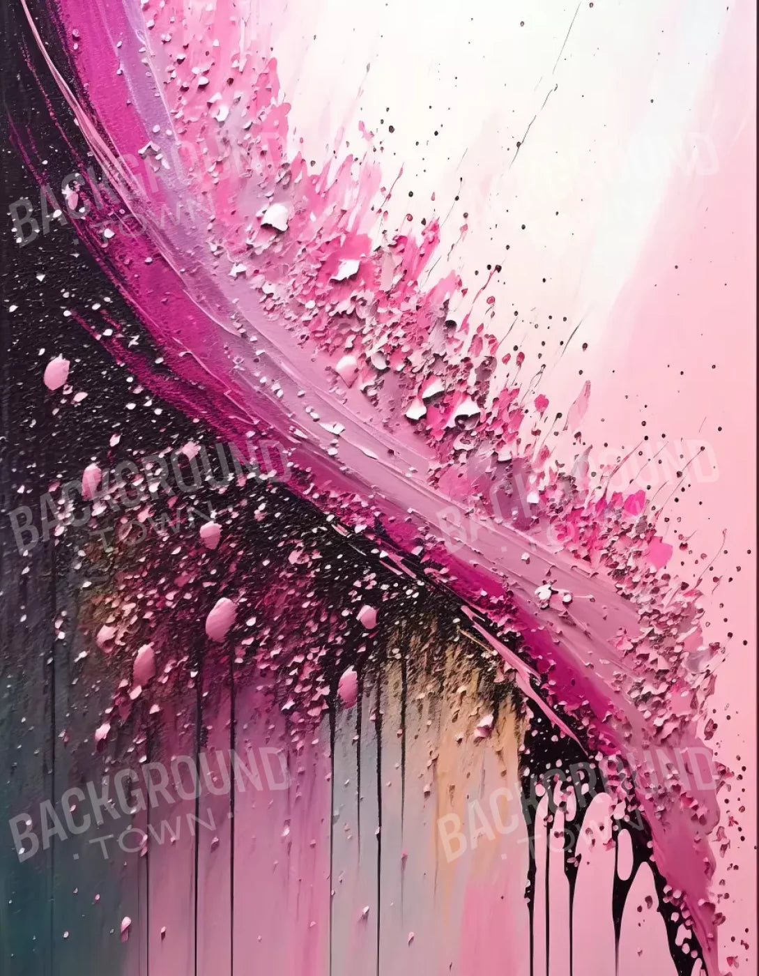 Abstract In Hot Pink 6X8 Fleece ( 72 X 96 Inch ) Backdrop