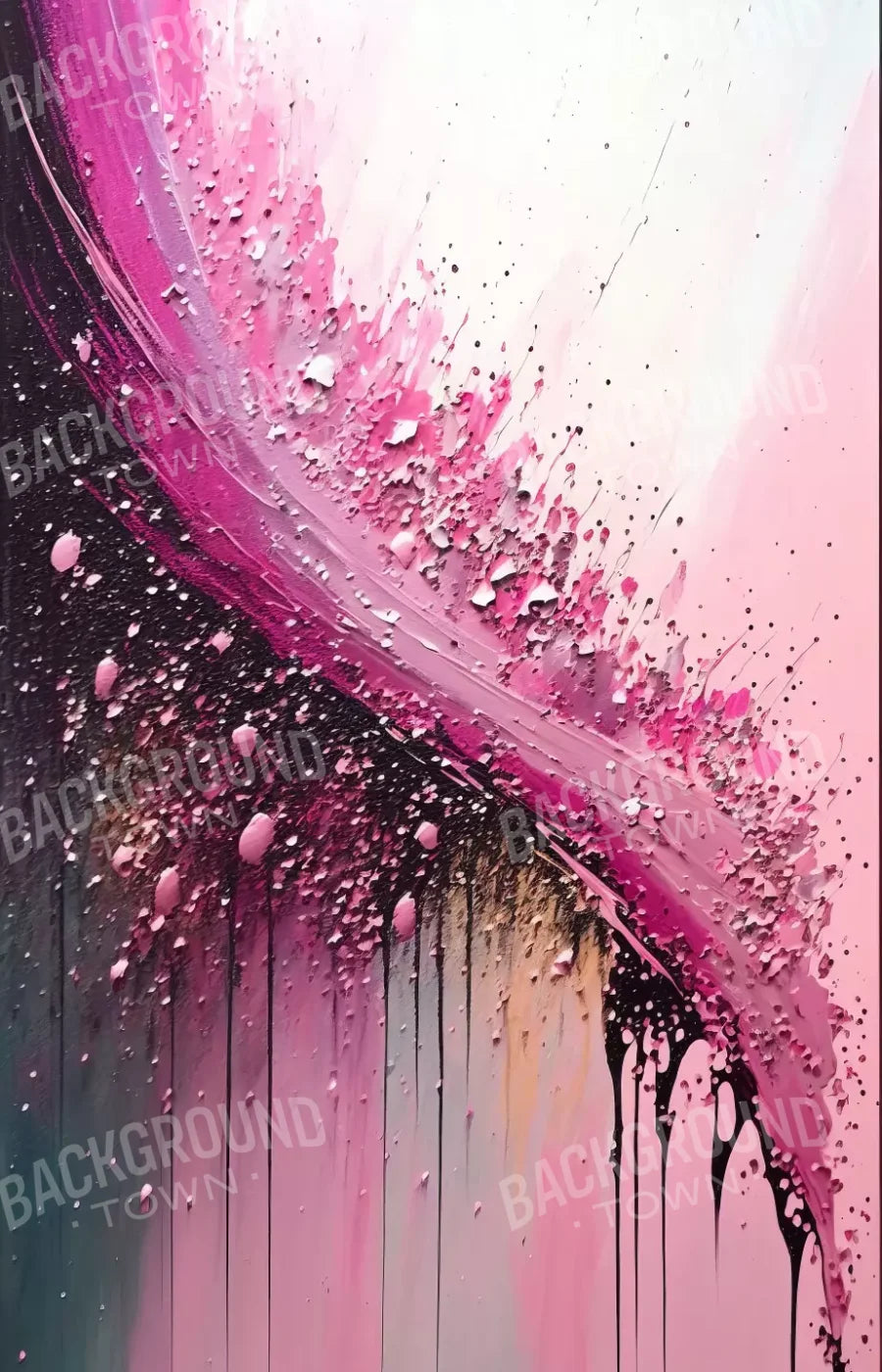 Abstract In Hot Pink 8X12 Ultracloth ( 96 X 144 Inch ) Backdrop
