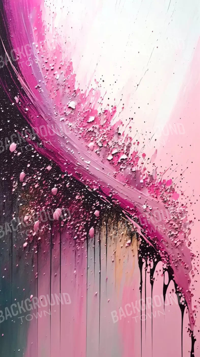 Abstract In Hot Pink 8X14 Ultracloth ( 96 X 168 Inch ) Backdrop
