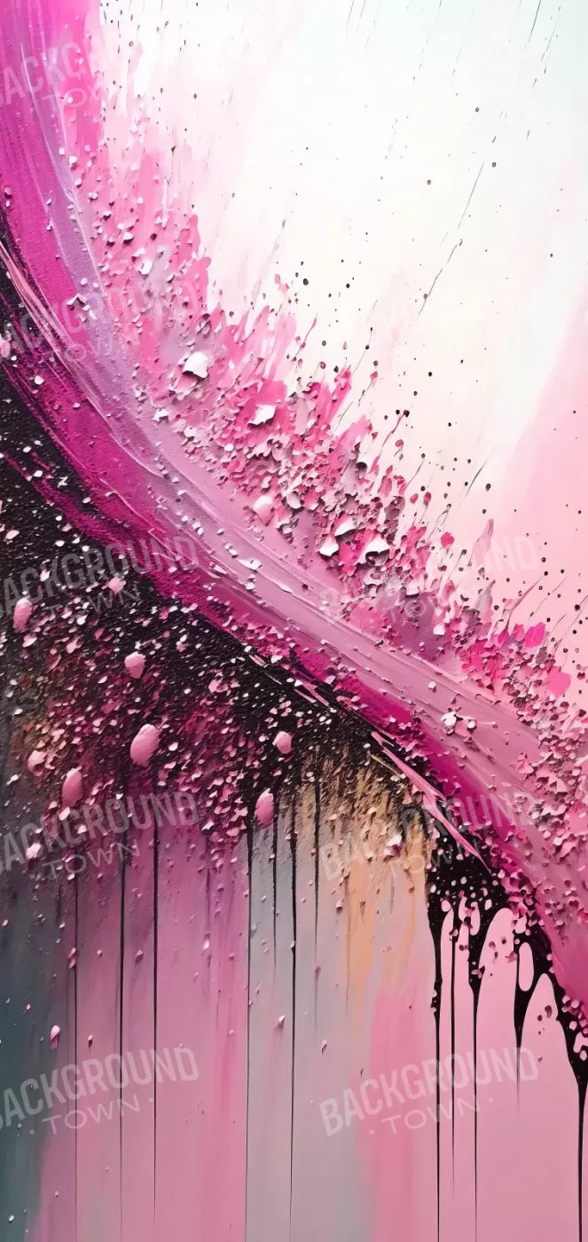 Abstract In Hot Pink 8X16 Ultracloth ( 96 X 192 Inch ) Backdrop