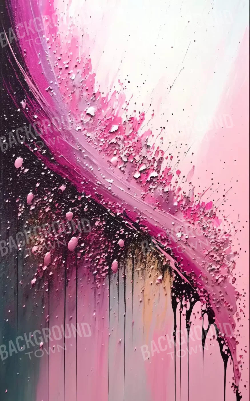 Abstract In Hot Pink 9X14 Ultracloth ( 108 X 168 Inch ) Backdrop