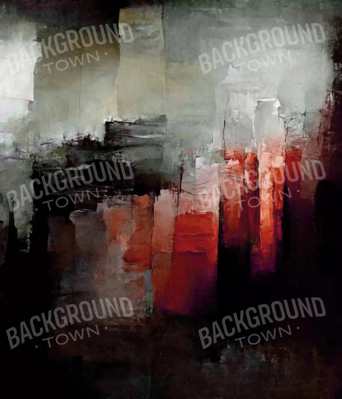 Abstract In Red 10X12 Ultracloth ( 120 X 144 Inch ) Backdrop