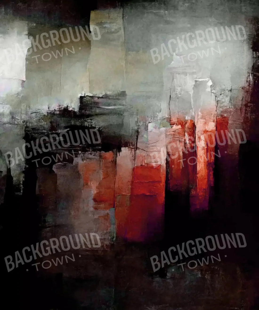 Red Urban Grunge Backdrop for Photography