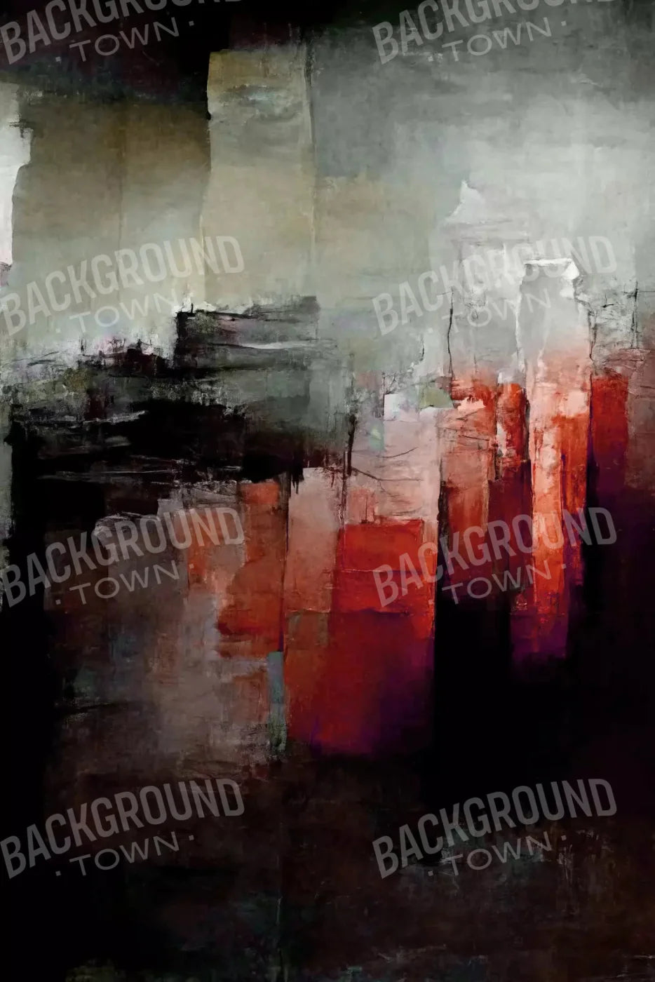 Abstract In Red 5X8 Ultracloth ( 60 X 96 Inch ) Backdrop