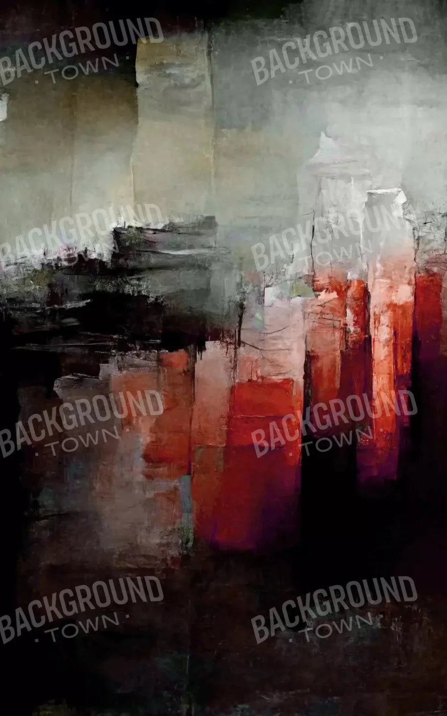 Abstract In Red 9X14 Ultracloth ( 108 X 168 Inch ) Backdrop