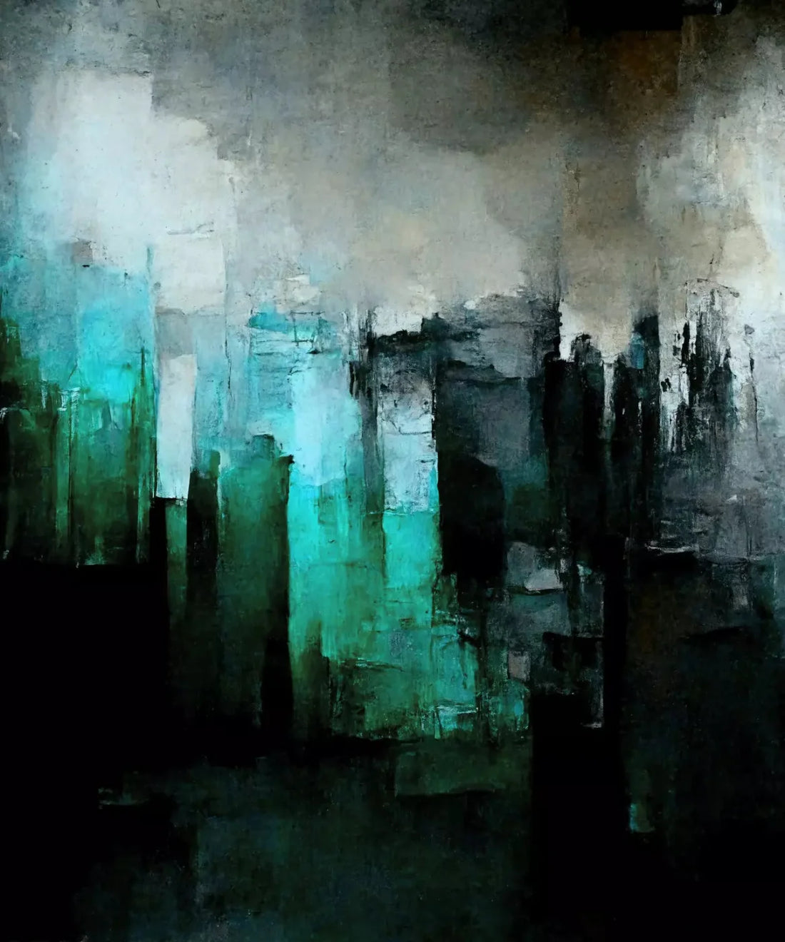 Green Urban Grunge Backdrop for Photography