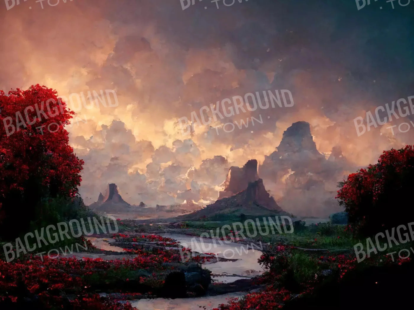 Abundance 68X5 Fleece ( 80 X 60 Inch ) Backdrop