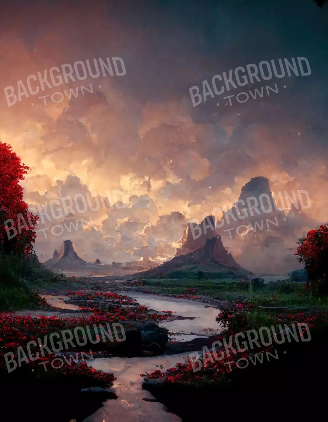 Abundance 6X8 Fleece ( 72 X 96 Inch ) Backdrop
