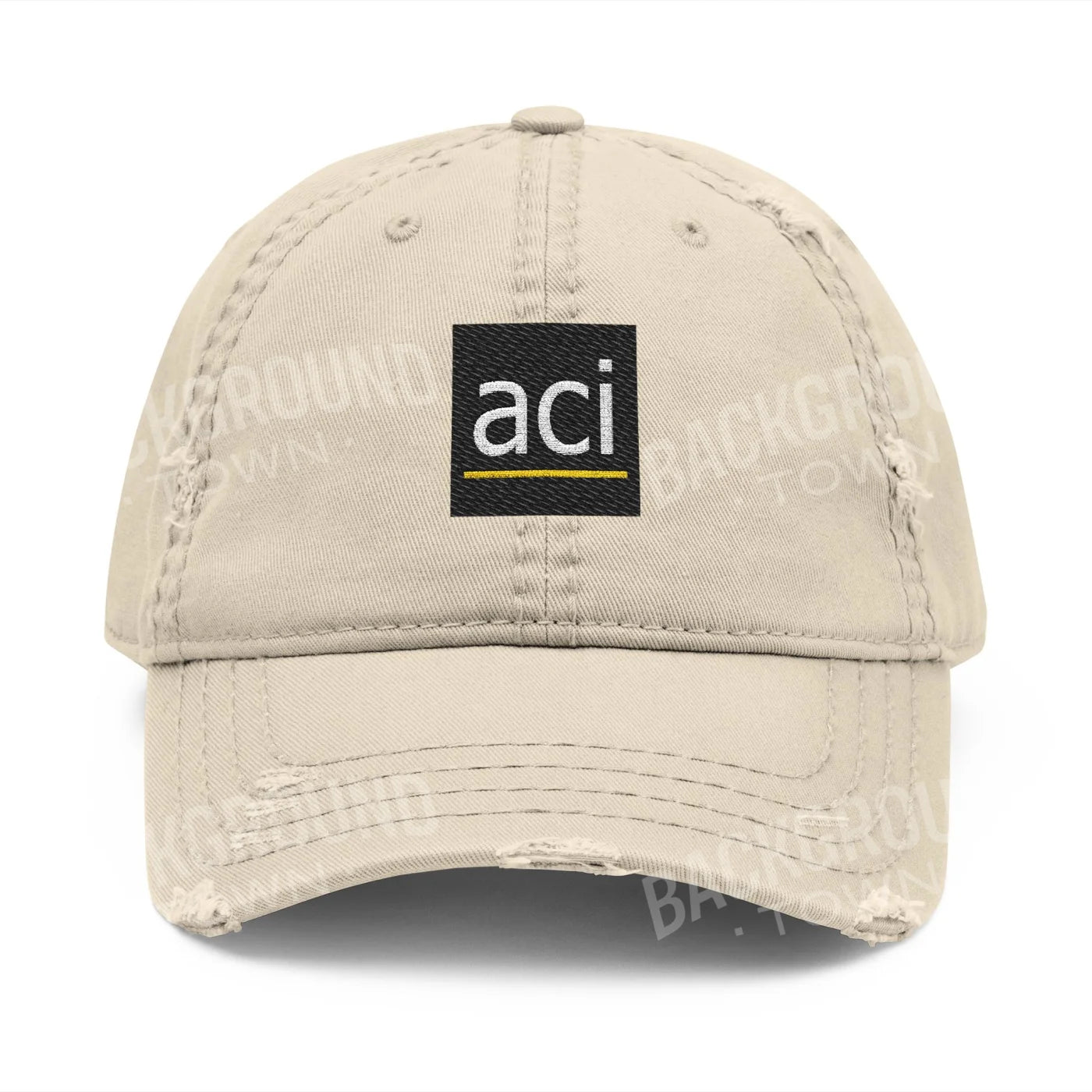 ACI Distressed Hat Khaki / One size Supplies