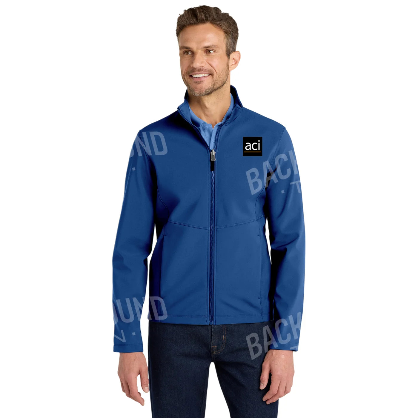 ACI Embroidered Soft Shell Jacket - Port Authority® Men’s Collection S / Night Sky Blue Outerwear