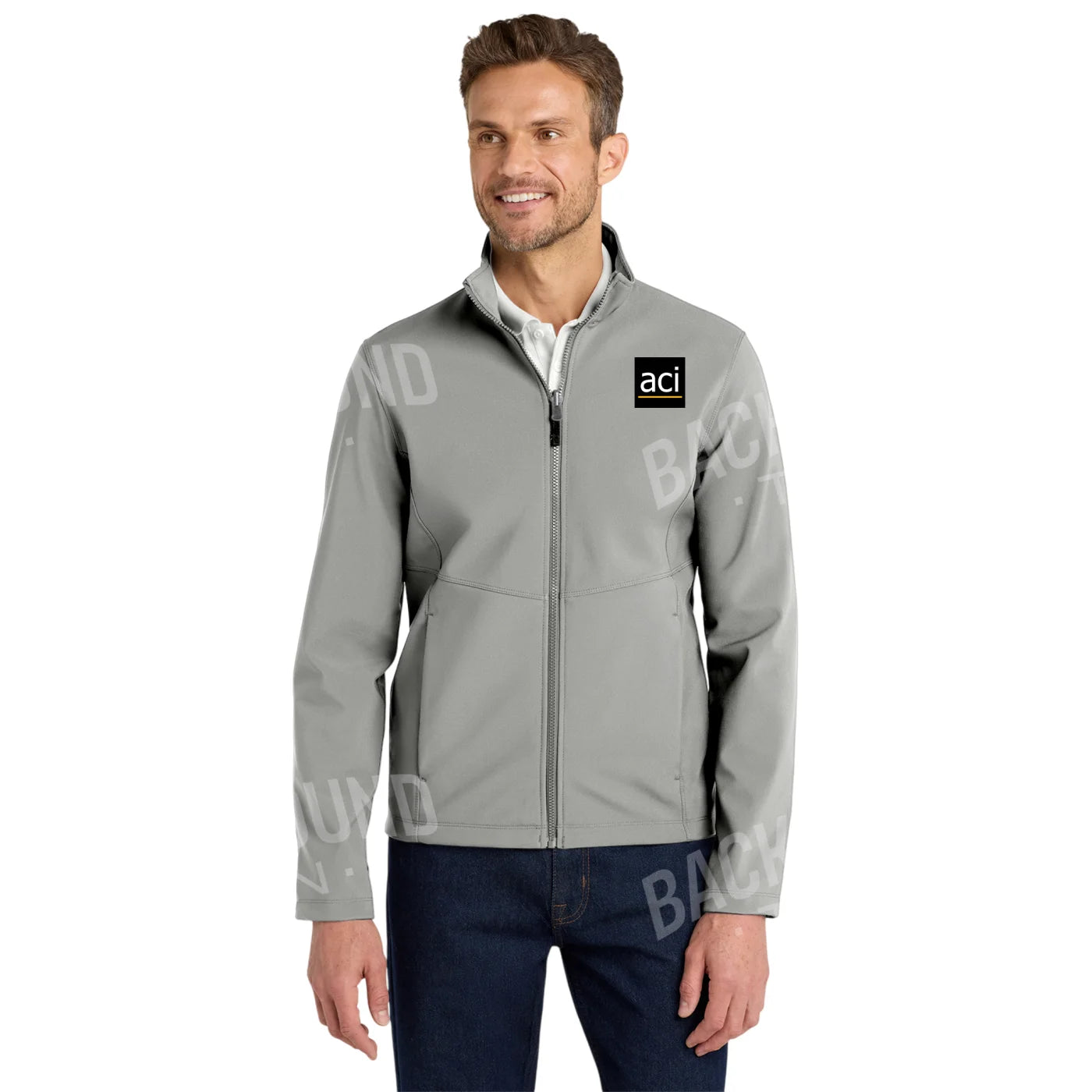ACI Embroidered Soft Shell Jacket - Port Authority® Men’s Collection XS / Gusty Grey Outerwear