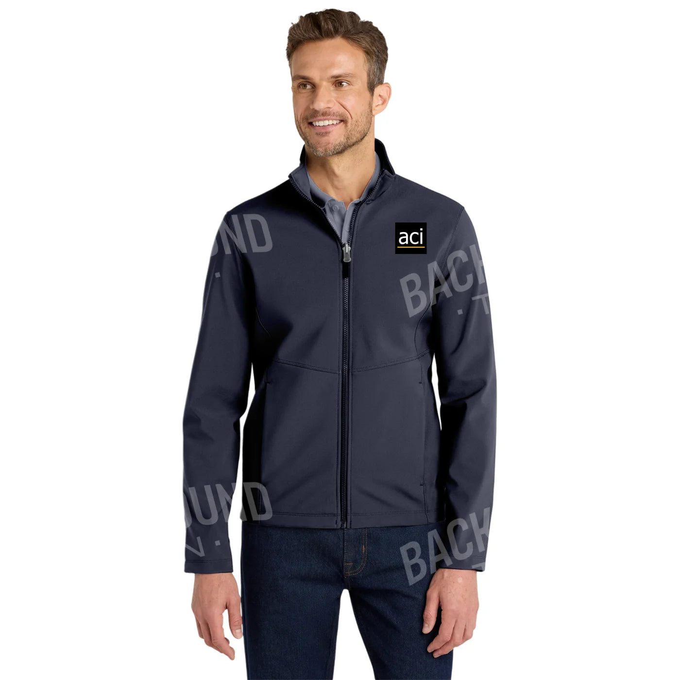 ACI Embroidered Soft Shell Jacket - Port Authority® Men’s Collection XS / River Blue Navy Outerwear