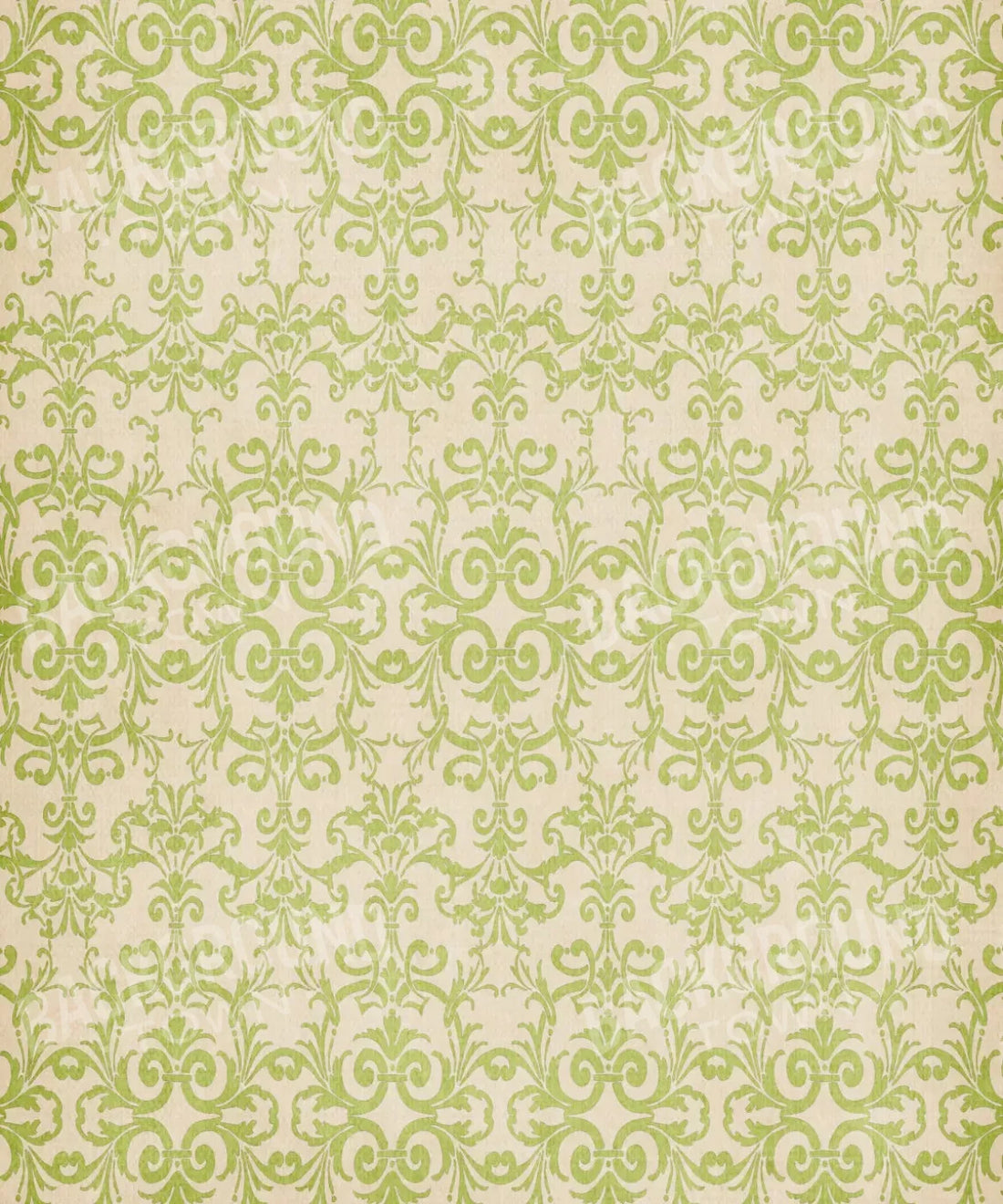 Green Damask Backdrop for Photography