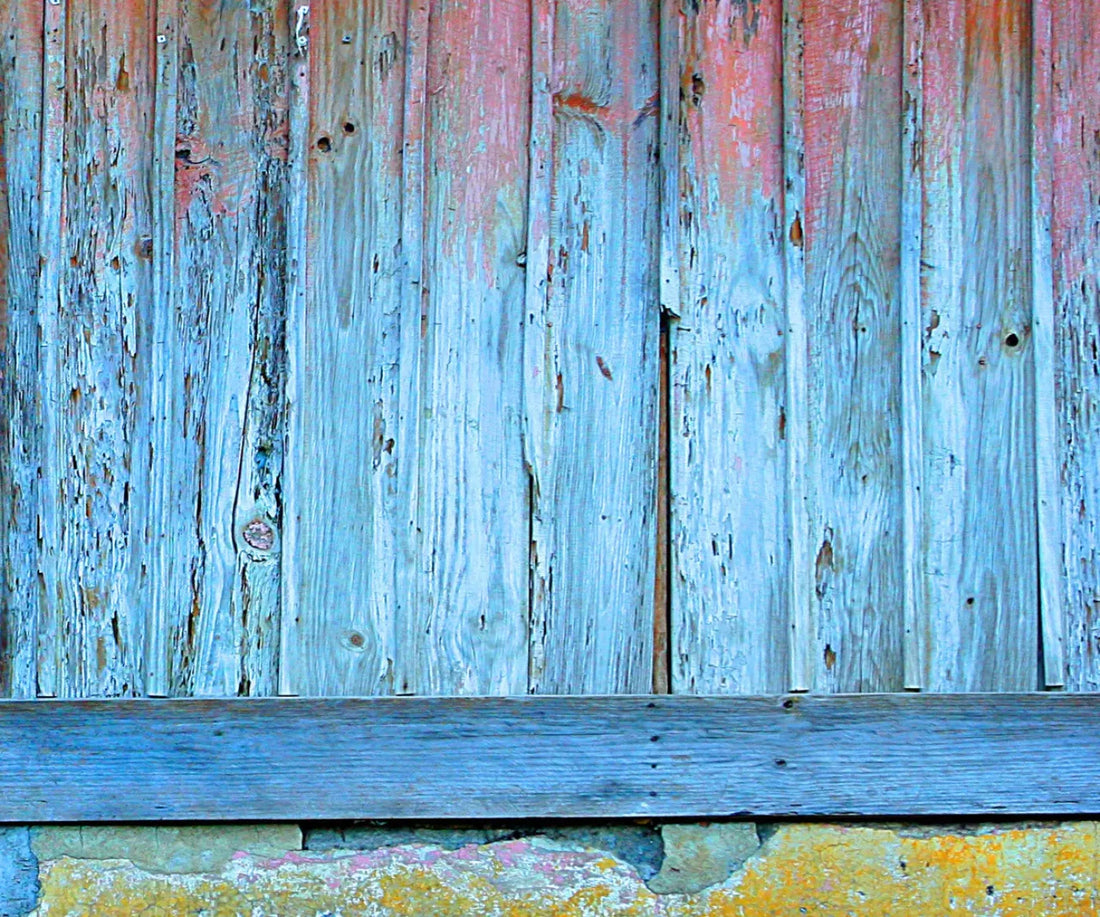 Aged Wood 5X42 Fleece ( 60 X 50 Inch ) Backdrop