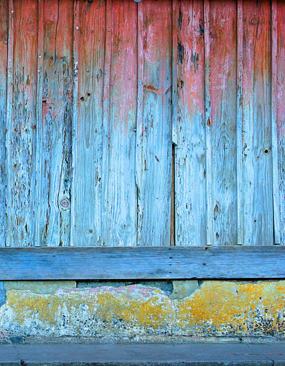 Aged Wood 6X8 Fleece ( 72 X 96 Inch ) Backdrop