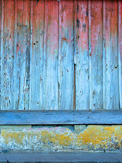 Aged Wood 8X10 Fleece ( 96 X 120 Inch ) Backdrop